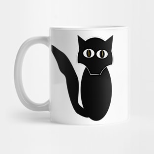 Black Jen Cat Mug